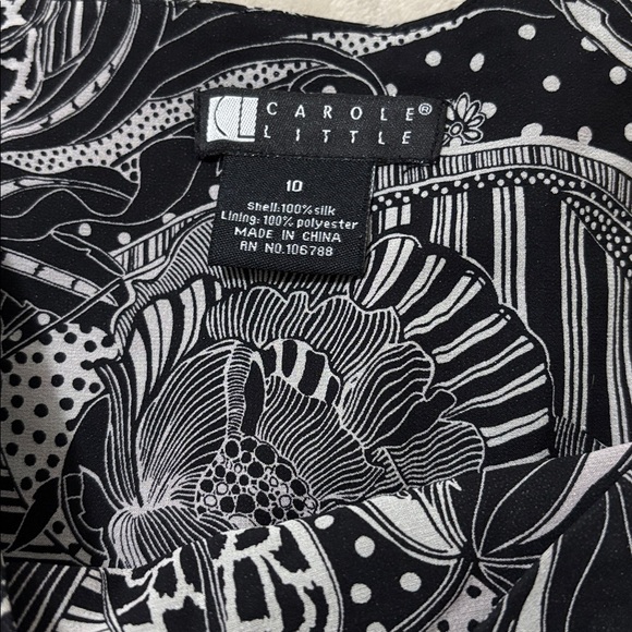 Carole Little 100% Silk Lined Skirt Size 10 - Picture 4 of 5